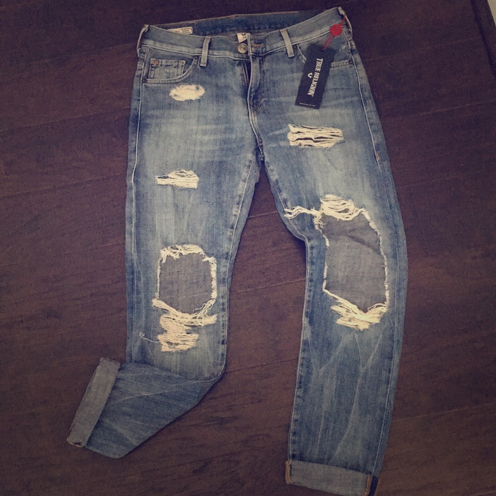 NWT True Religion Cameron Slim Boyfriend Jeans👖🏷 - Picture 1 of 4